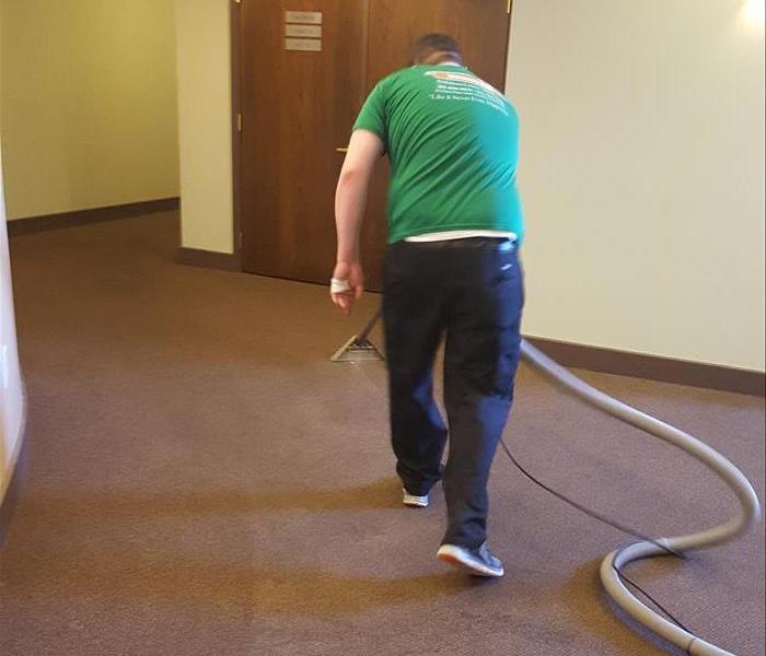 Carpets after they have been cleaned with SERVPRO certified carpet cleaner.