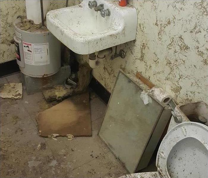 The condition of the bathroom before we started the deep clean. 